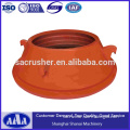 high manganese steel casting cone crusher bowl liner for cone crusher spares hp300 cones